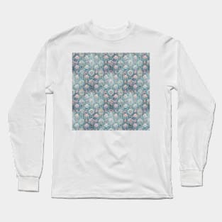 Baby Blue and Baby Pink Rococo No. 4 Long Sleeve T-Shirt